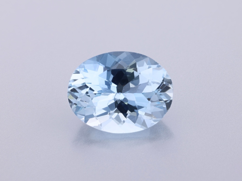 [BAVB1008X2] Aquamarine 10.1x7.8mm Oval Mid Blue