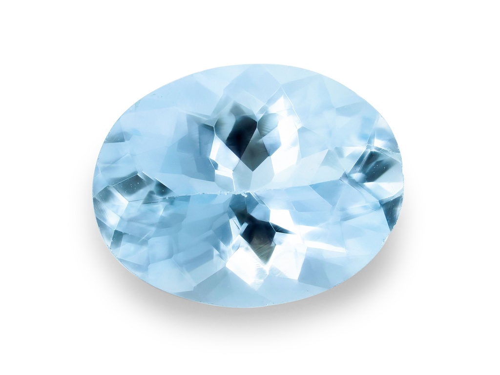 Aquamarine 10.1x7.8mm Oval Mid Blue