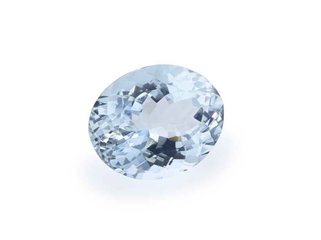 [BAVB1008X3] Aquamarine 10x7.9mm Oval Mid Blue