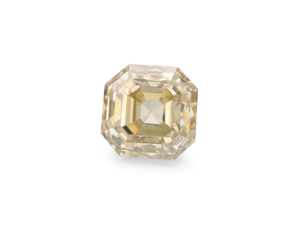 Champagne Diamond 4x3.9mm Square Emerald Cut