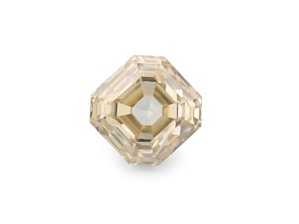 Champagne Diamond 4.10mm Square Emerald Cut