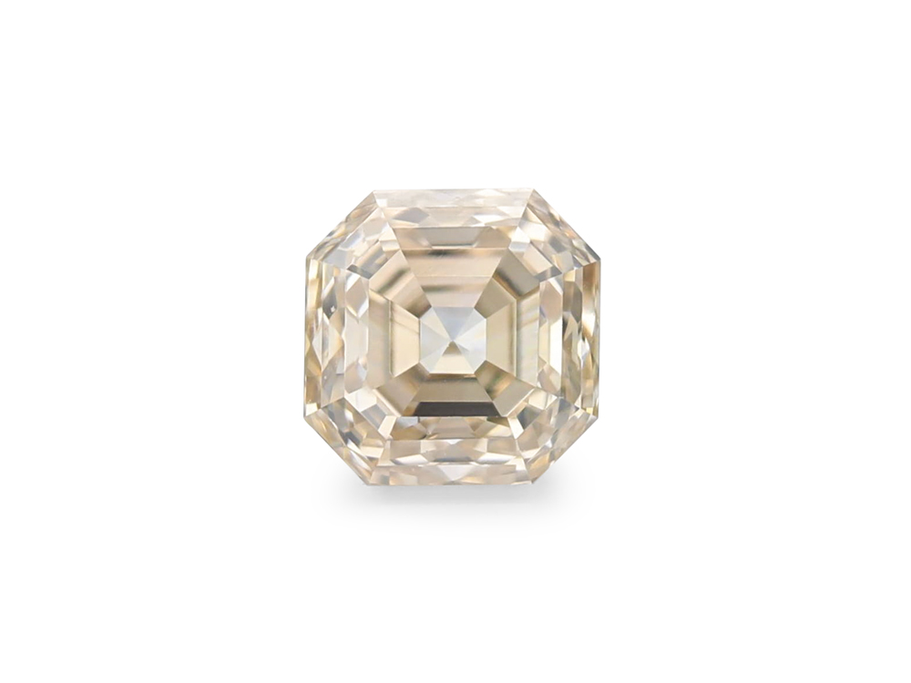 Champagne Diamond 4.1x4mm Square Emerald Cut