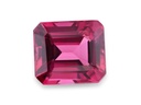 Spinel 6.6x5.75mm Emerald Cut Dark Pink