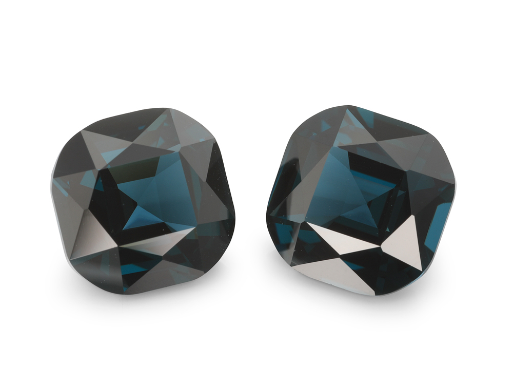 Spinel 8.2x8.1mm Cushion Blue