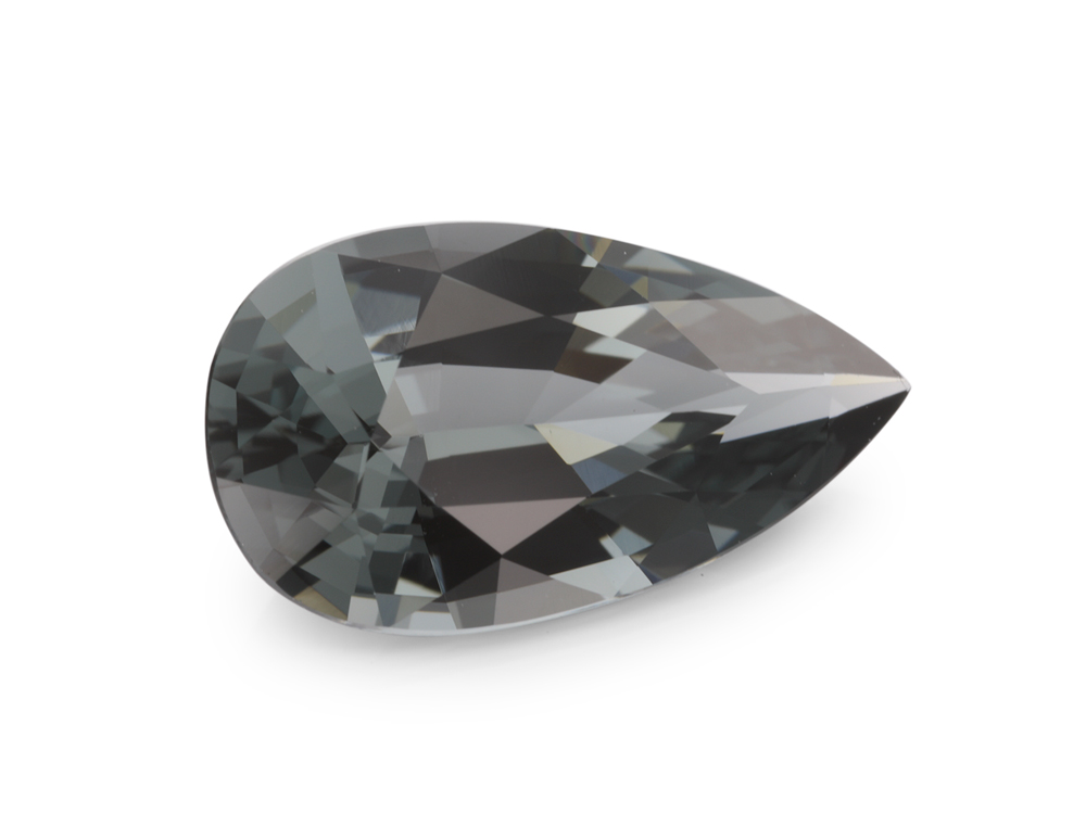 Spinel 11.7x6.5mm Pear Shape Grey