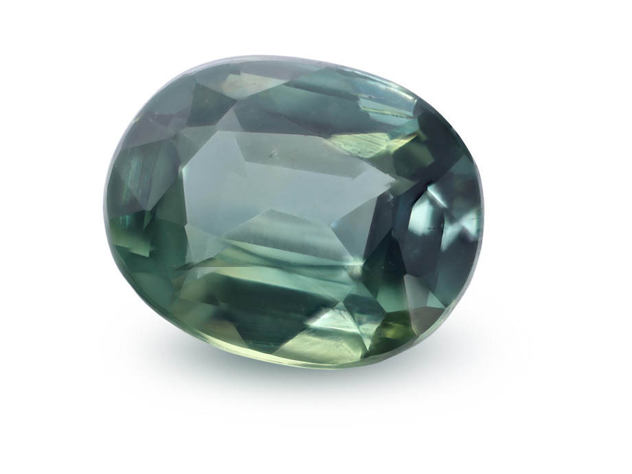 Sapphire 6.65x5.3mm Oval Teal