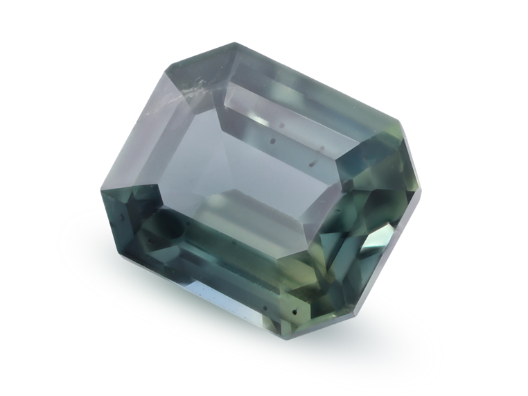 [SMOS0605X13] Sapphire 6.2x5.1mm Emerald Cut Teal