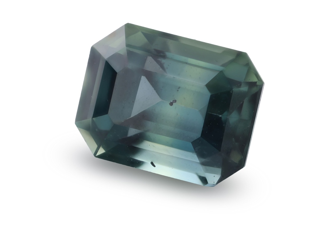 [SMOS0705X10] Sapphire 7x5.4mm Emerald Cut Teal