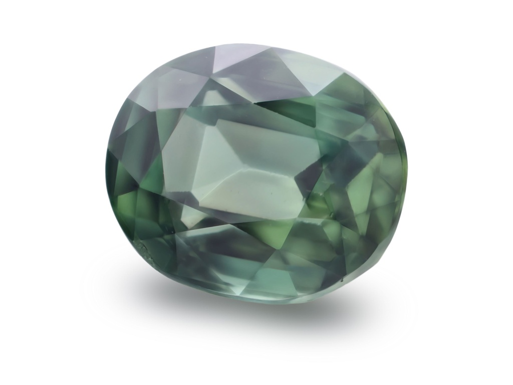 [SMVB0705X12] Green Sapphire 7x5.7mm Oval