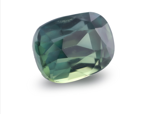 [SMAB0705X3] Sapphire 6.75x5.2mm Cushion Teal