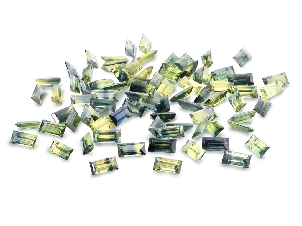 Parti Sapphire 5x2.5mm Baguette