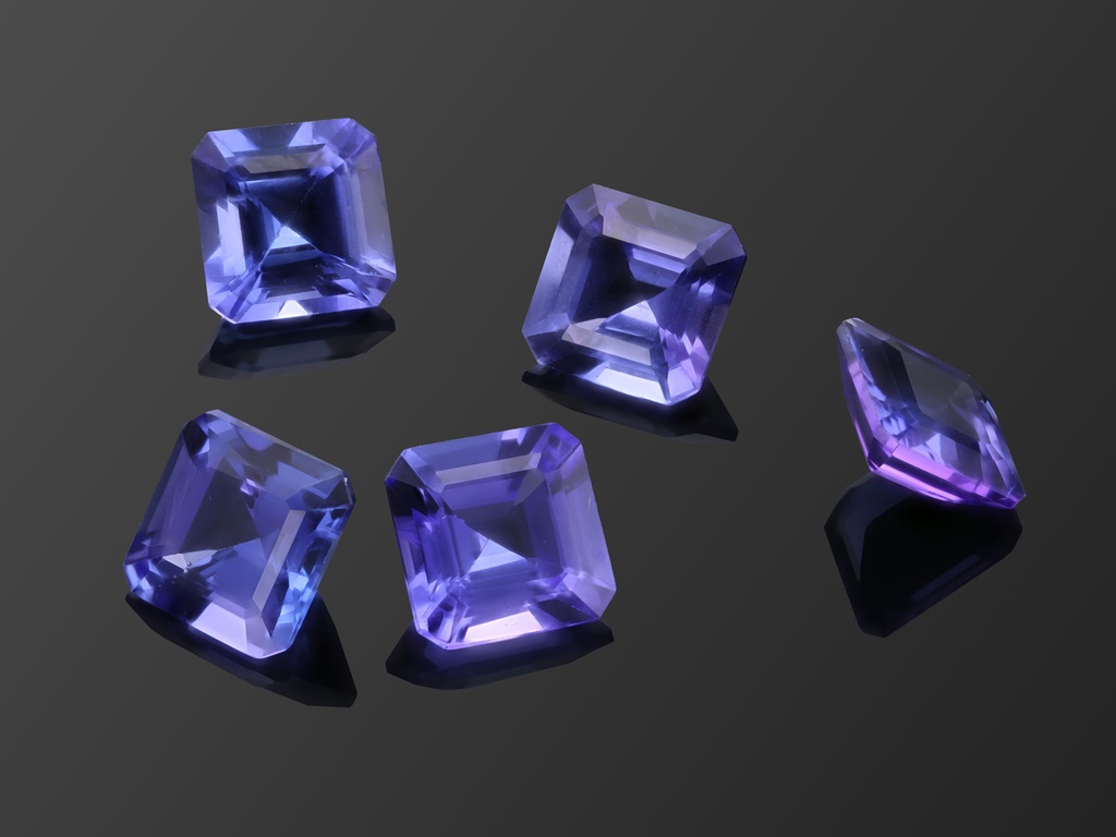 Tanzanite 6.00mm Square Emerald Cut