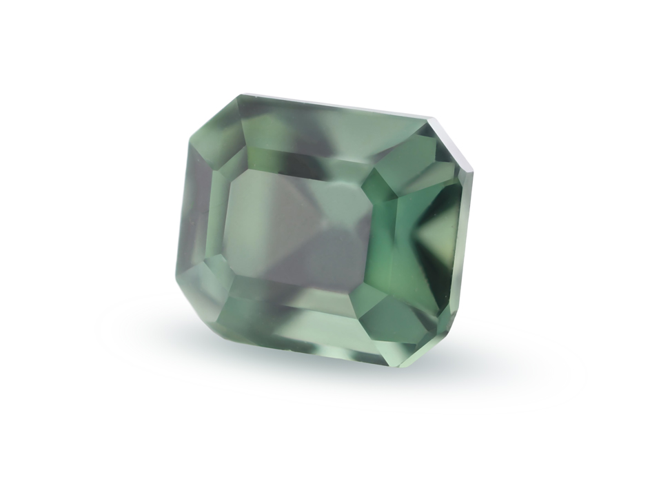 Sapphire 5.65x4.75mm Emerald Cut Teal