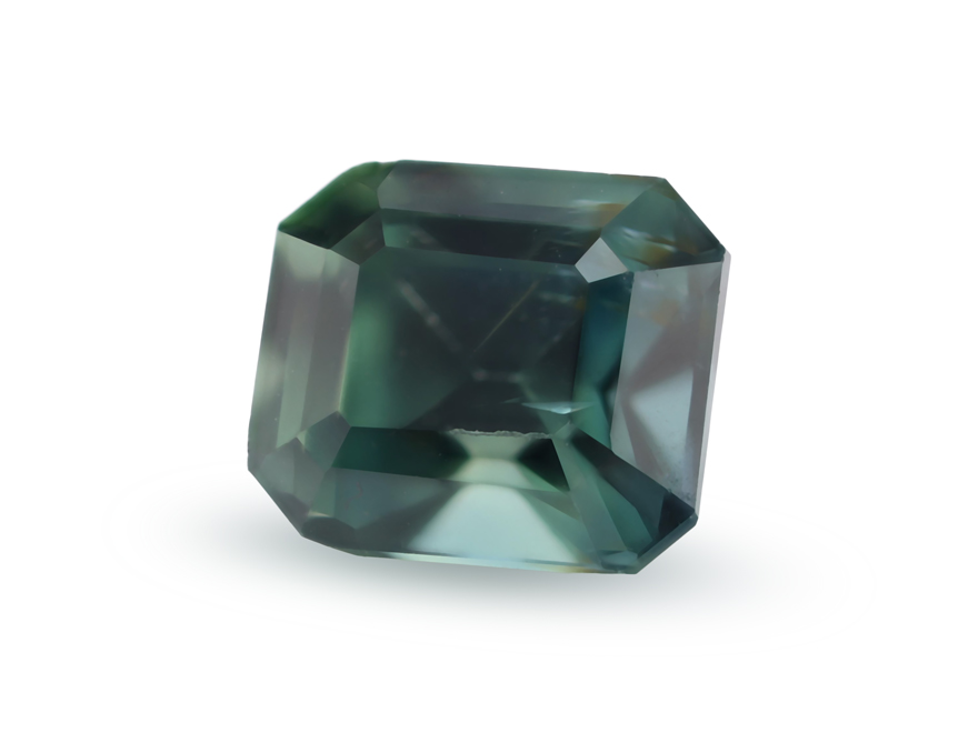 [SMOS0550X2] Sapphire 5.45x4.85mm Emerald Cut Teal