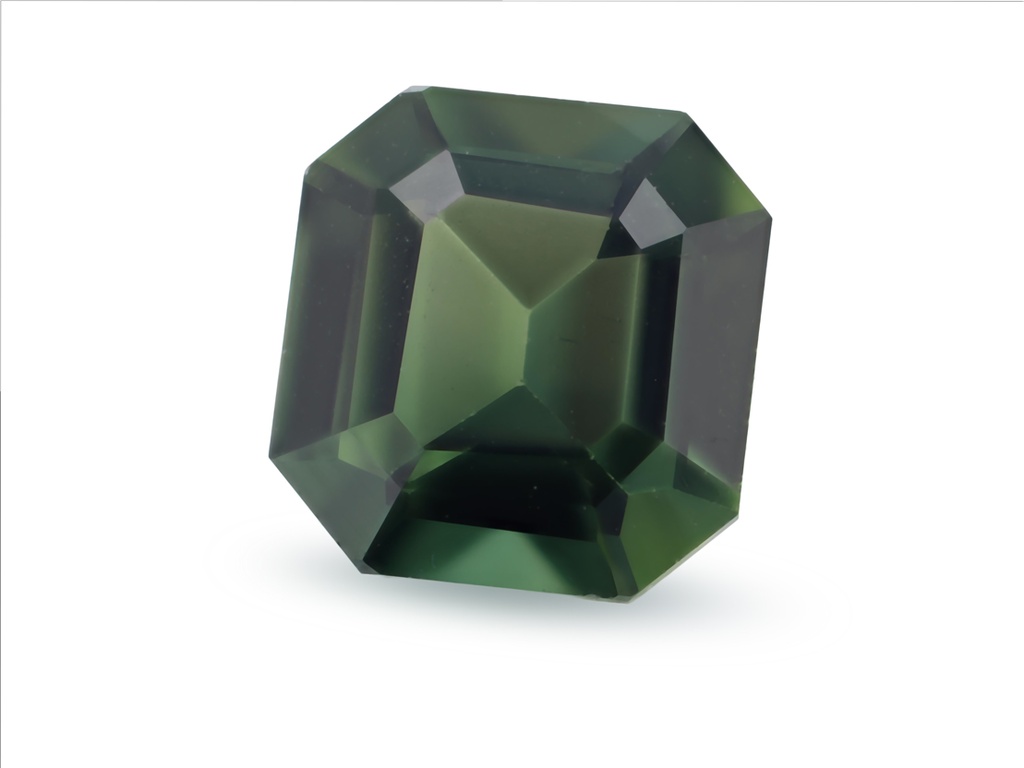 Sapphire 6x5.7mm Emerald Cut Teal