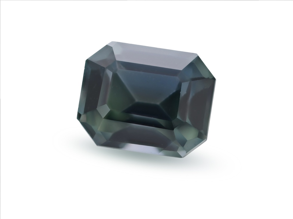 [SGOS0605X20] Sapphire 6.25x5.05mm Emerald Cut Green