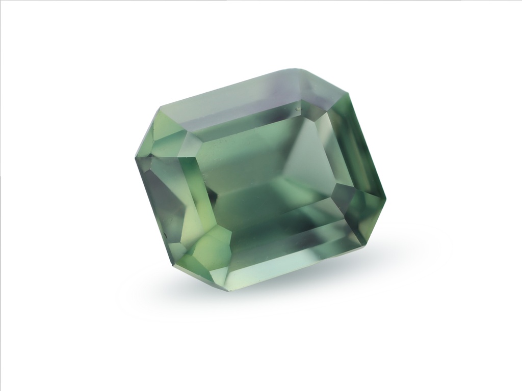 Sapphire 6.2x5.25mm Emerald Cut Teal