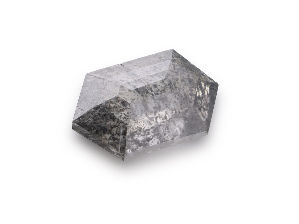Salt & Pepper Diamond 5.4x3.45mm Hexagon Rose Cut