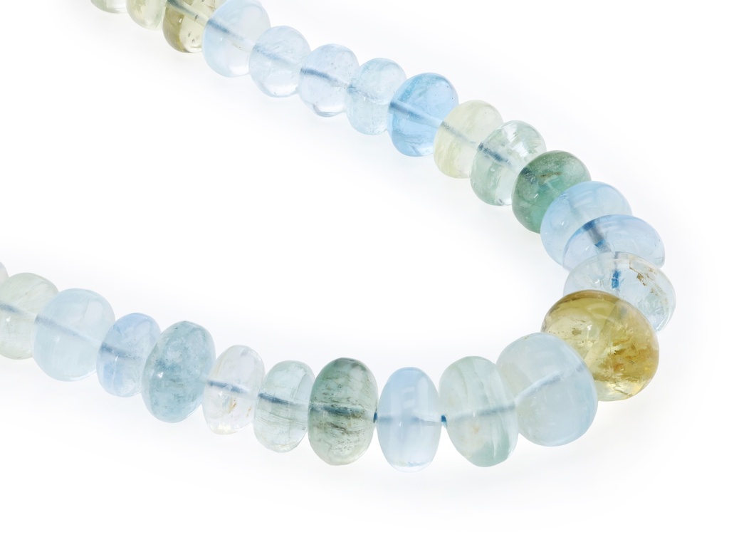 [BEADX3188] Beryl Multicolour 6-11mm Polished Rondelle Graduated