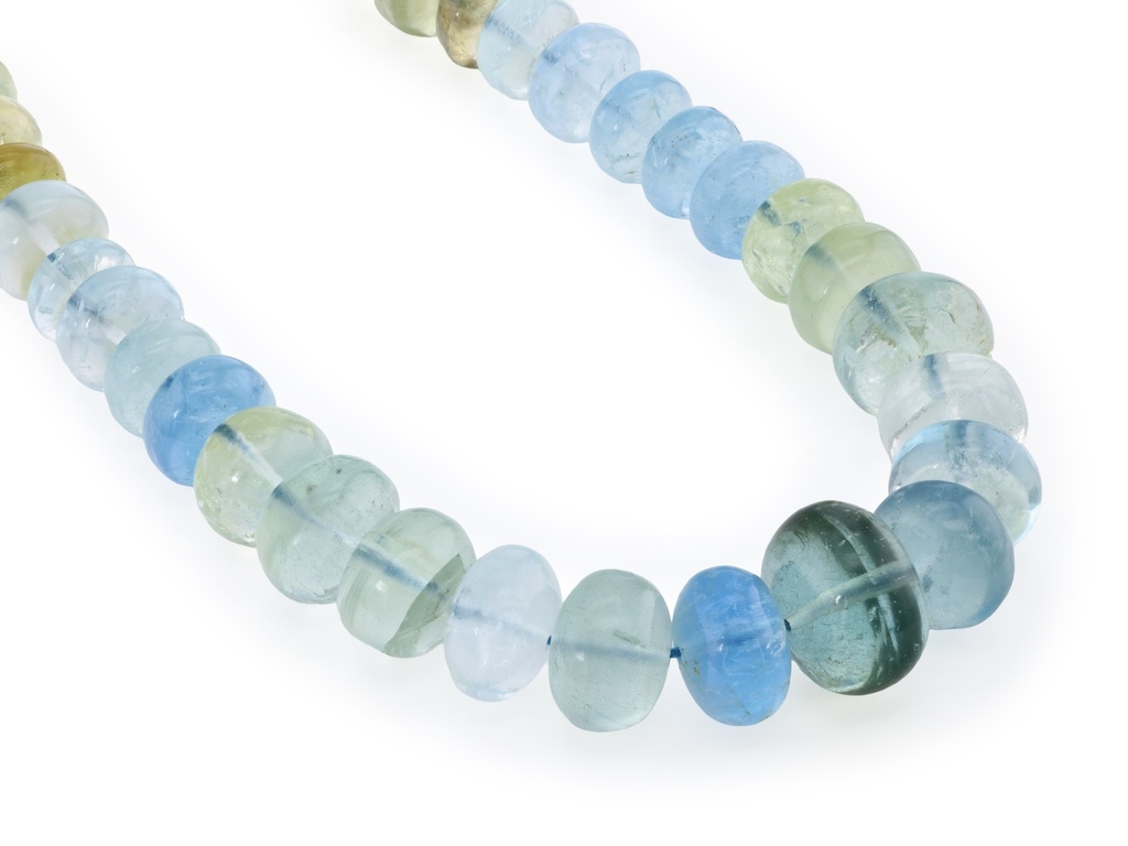 [BEADX3189] Beryl Multicolour 6-11mm Polished Rondelle Graduated