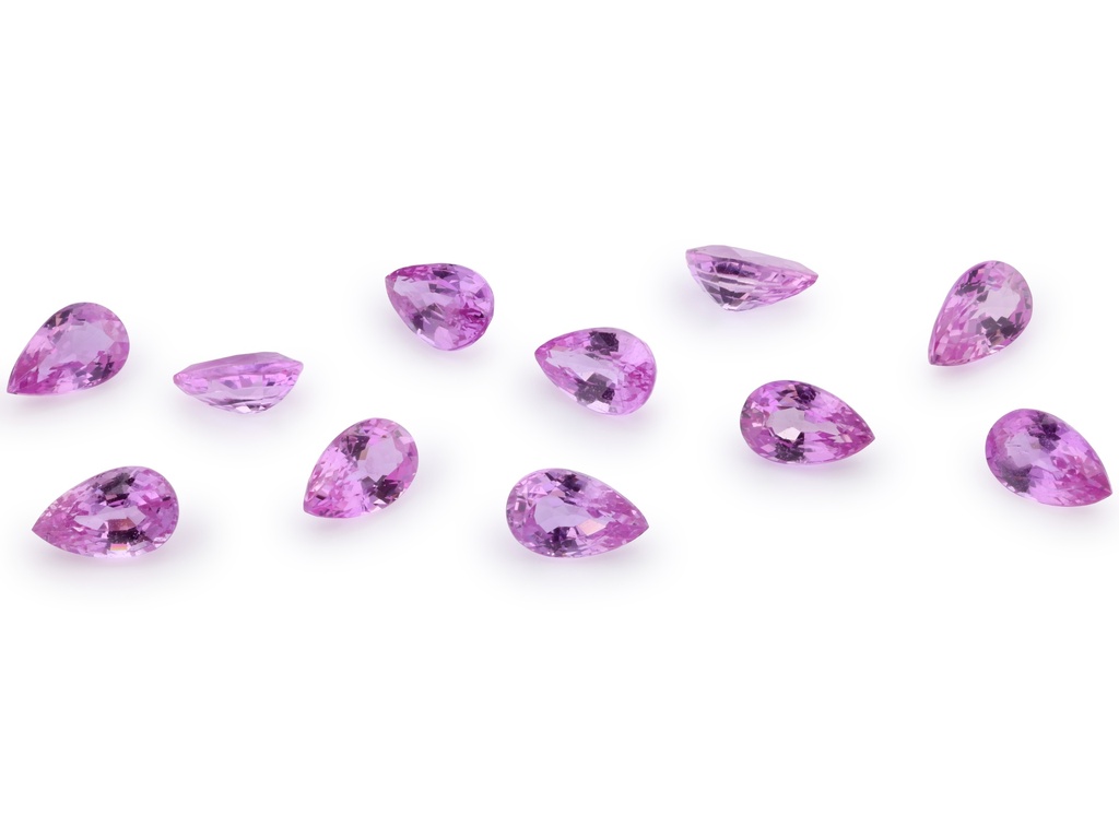 [SPPB0503A] Pink Sapphire 5x3mm Pear Shape Mid