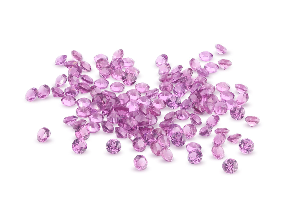 Rhodolite Garnet 1.50mm Round Diamond Cut
