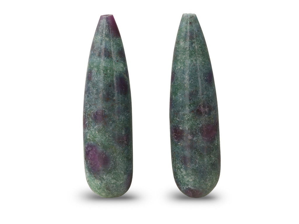 Ruby in Kyanite 30x8mm Drop Pair