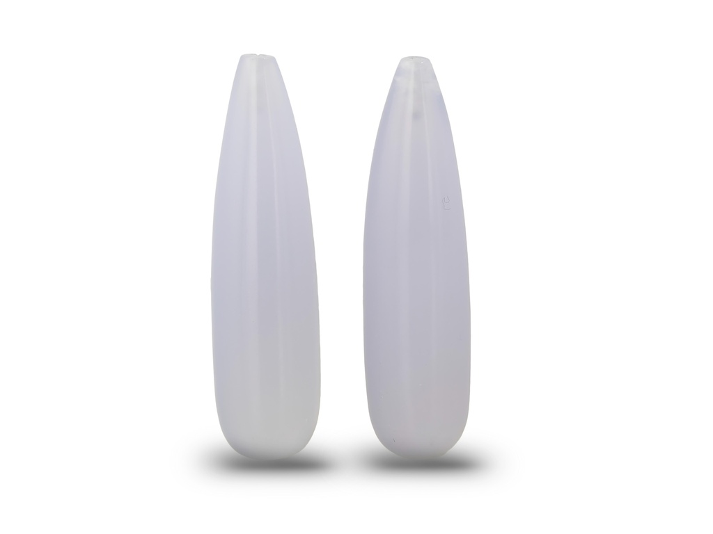 Blue Chalcedony 30x8mm Drop Pair
