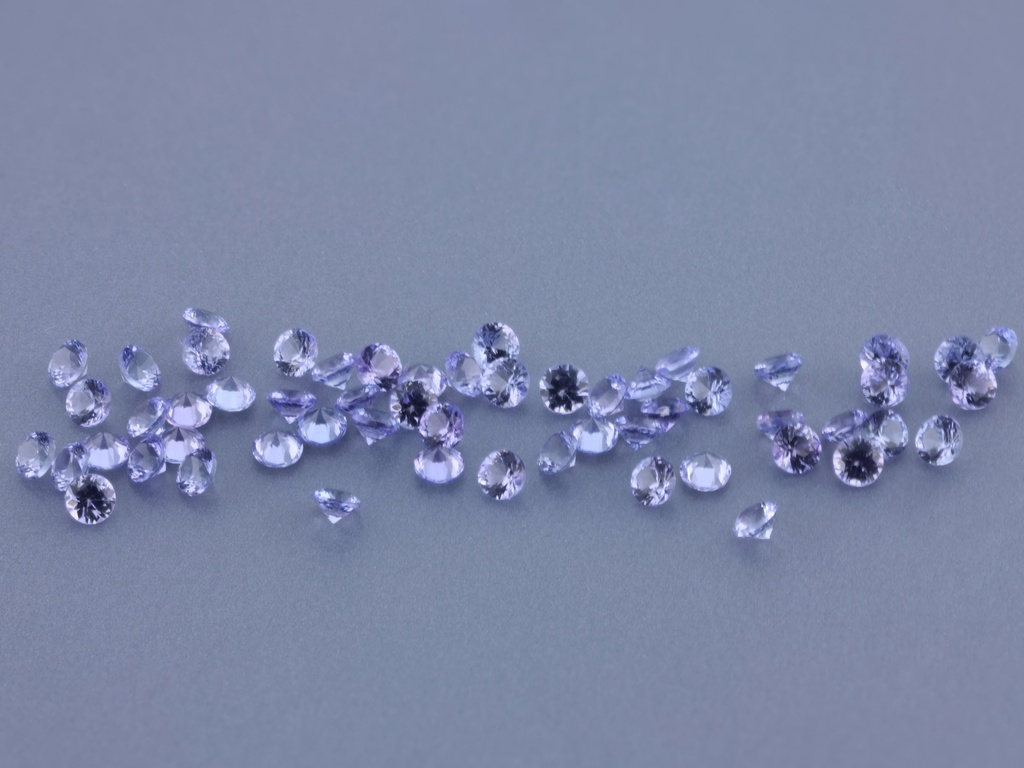 [TZRB0150S] Tanzanite 1.50mm Round Diamond Cut
