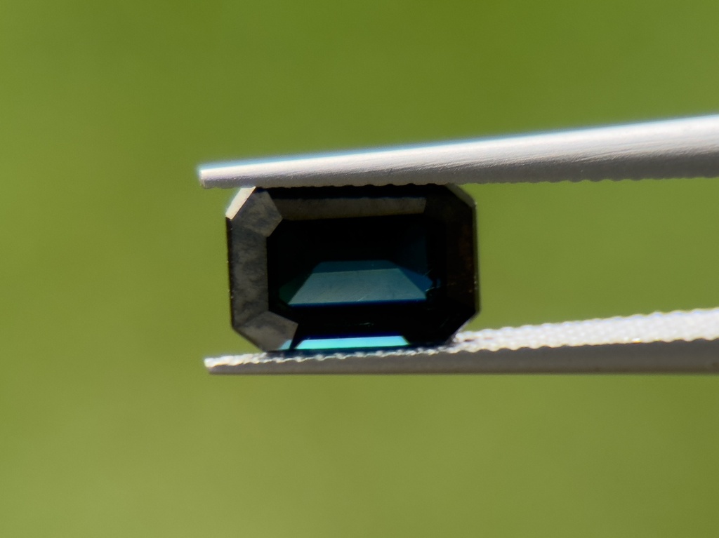 Australian Sapphire 7x5mm Emerald Cut Dark Blue