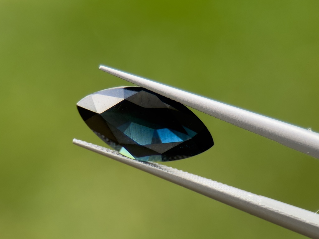 Australian Sapphire 14.6x7.5mm Marquise Dark Blue