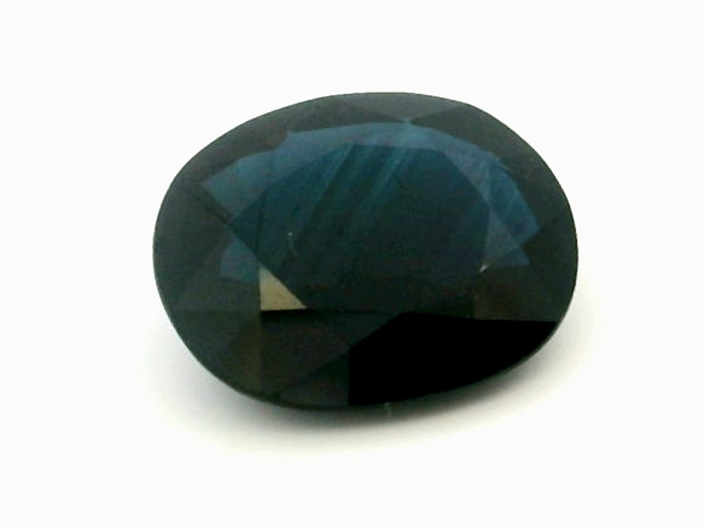 Australian Sapphire 12x9.9mm Oval Dark Blue