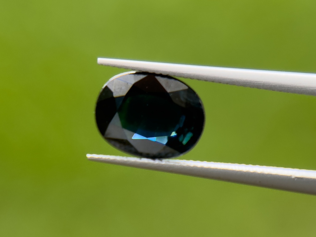 Australian Sapphire 9x7mm Oval Dark Blue