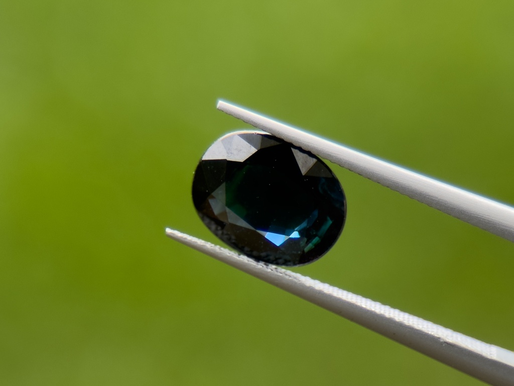 Australian Sapphire 9x7mm Oval Dark Blue