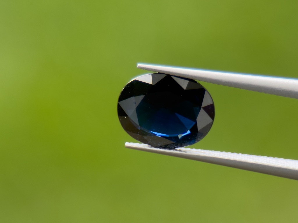 Australian Sapphire 9x7.1mm Oval Dark Blue