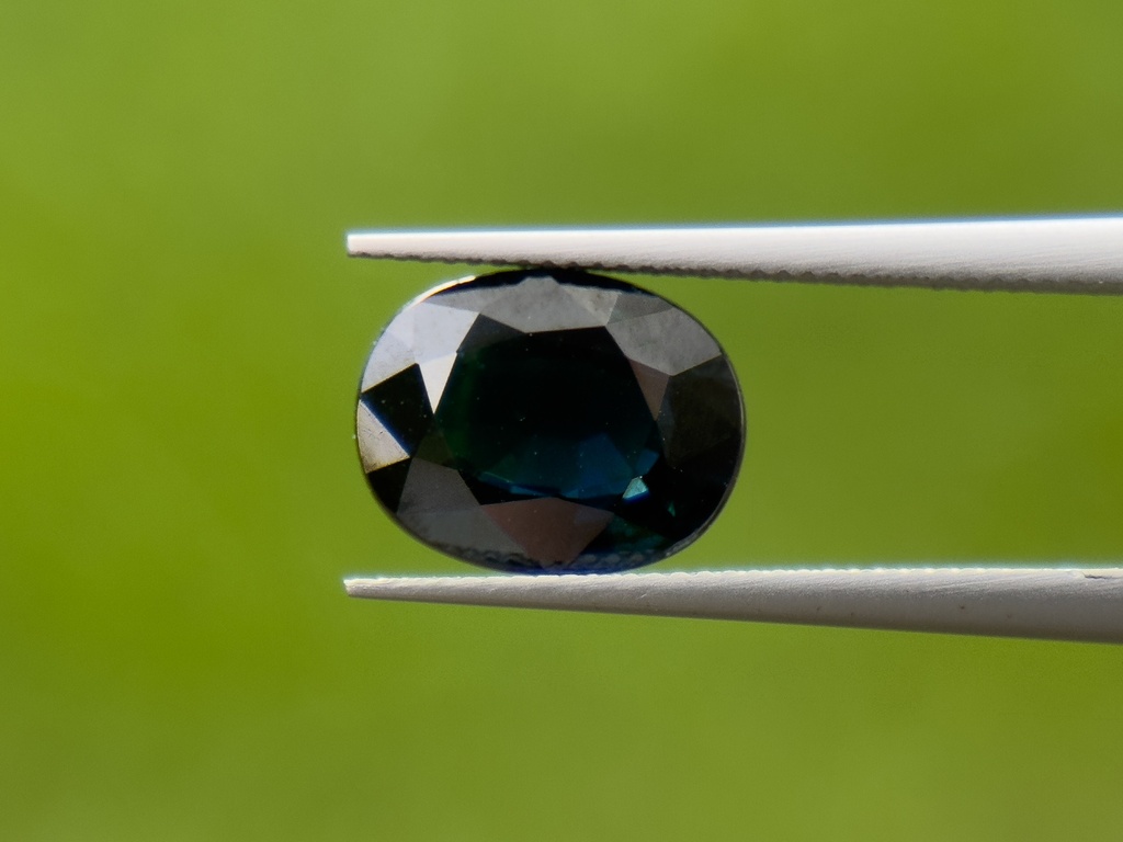 Australian Sapphire 8.9x6.95mm Oval Dark Blue