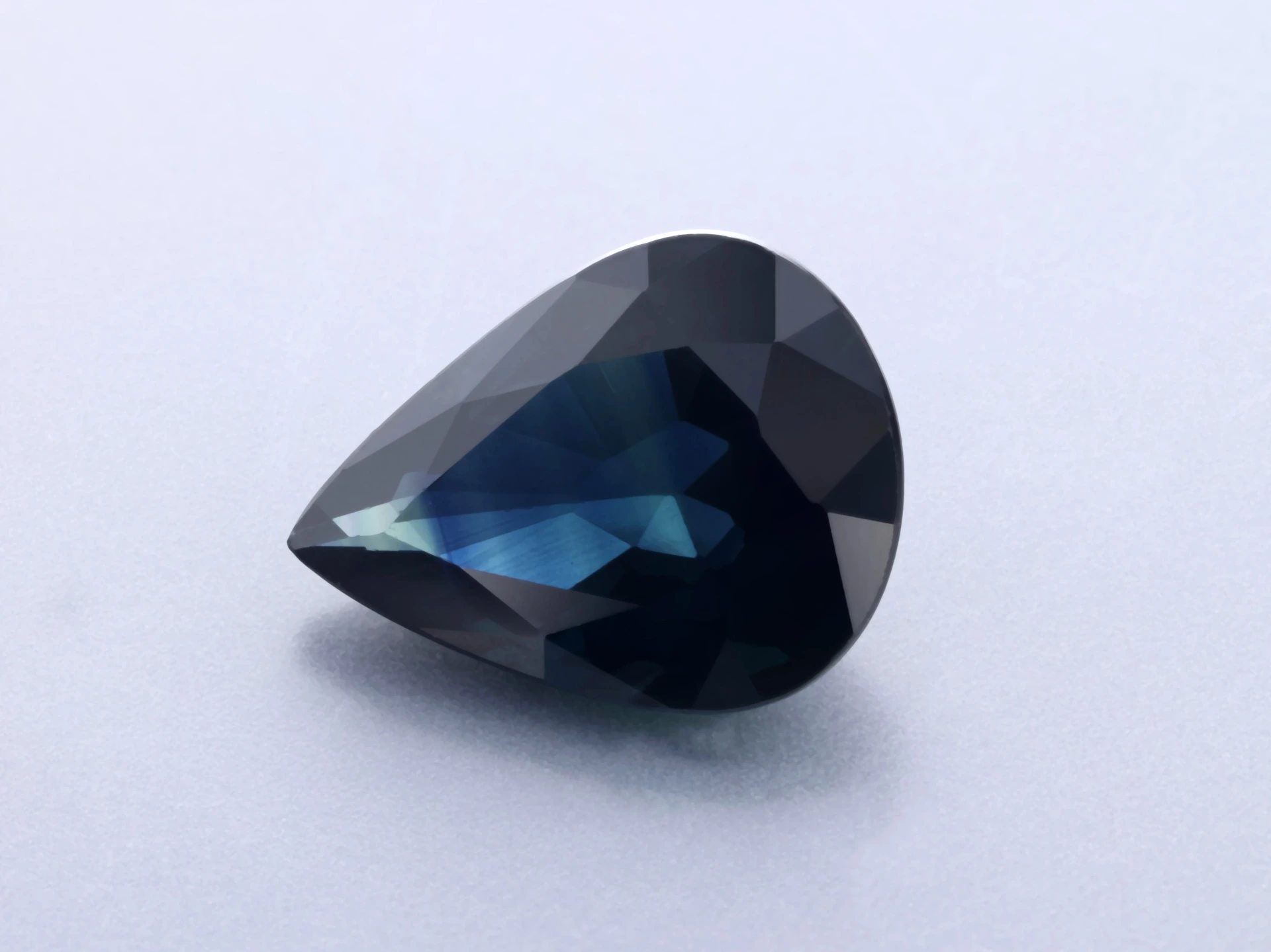 [SAPB0907X10] Australian Sapphire 9x6.9mm Pear Shape Dark Blue