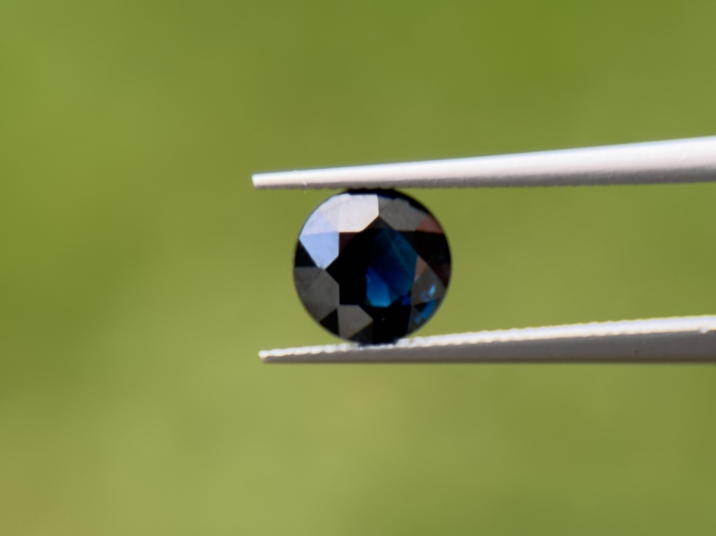 Australian Sapphire 6.46mm Round Dark Blue
