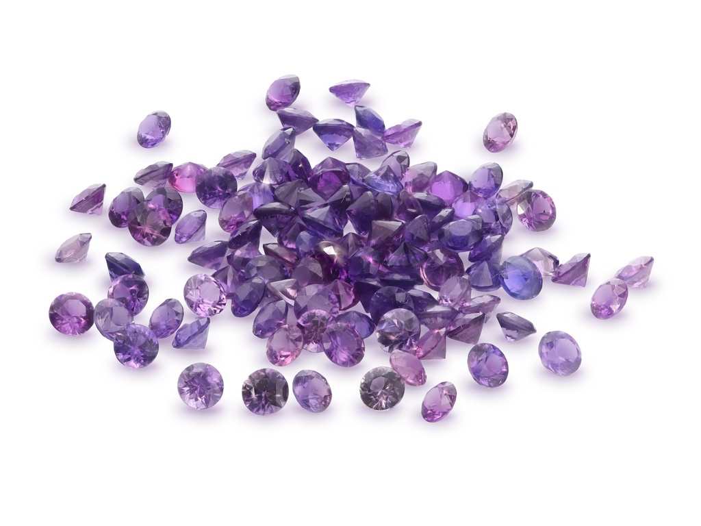 Purple Sapphire 2.25mm Round Dark