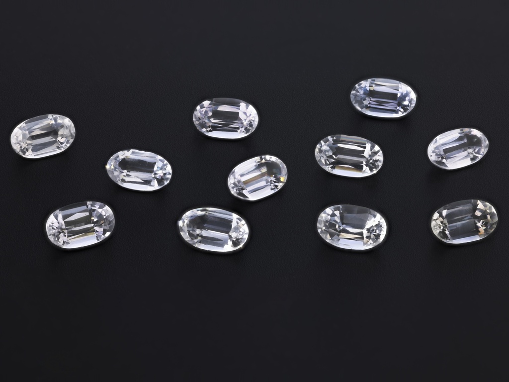 [SWVS0503P] White Sapphire 5x3mm Oval