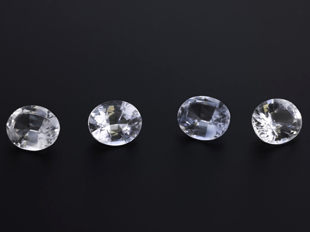 [SWVS0605P] White Sapphire 6x5mm Oval