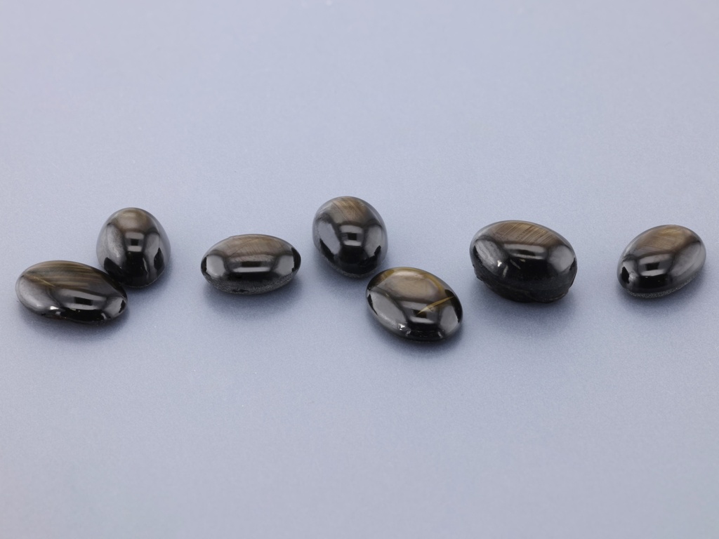 [SCVC0806P1] Star Sapphire 7x5mm +/- Oval Cab Blue Grey