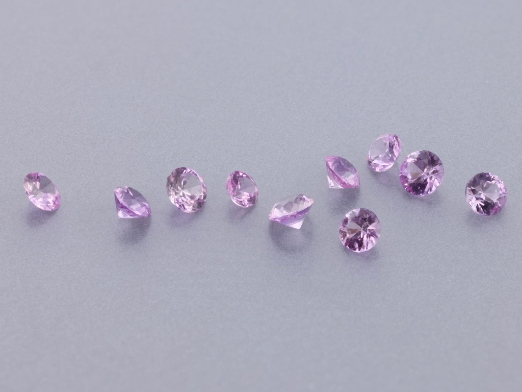 [SPRB0125A] Pink Sapphire 1.25mm Round Light