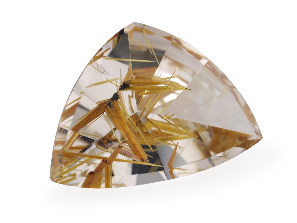 [QZTB2216X1] Rutilated Quartz 21.2x15.60mm Trilliant Faceted