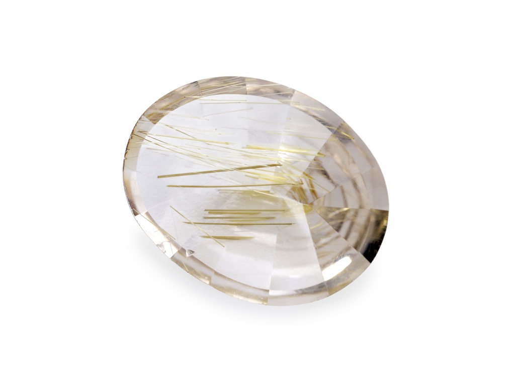 [QZVB1412X3] Rutilated Quartz 14.8x11.4mm Oval Faceted
