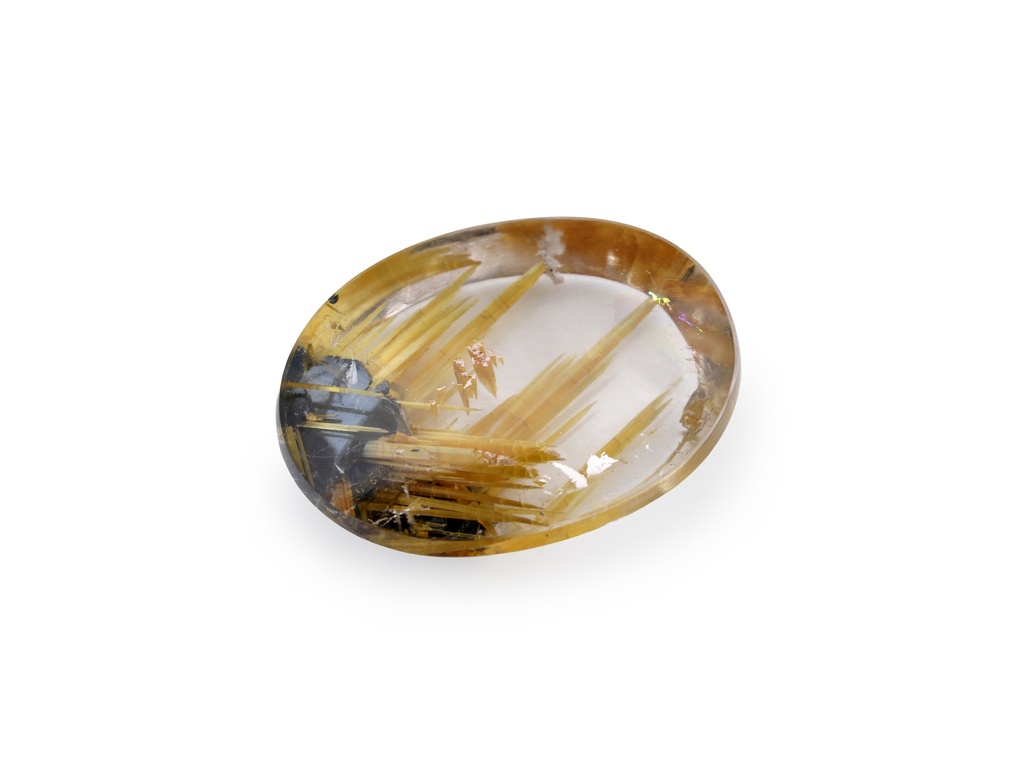 [QZVT1306X2] Rutilated Quartz 13.5x10.2mm Oval