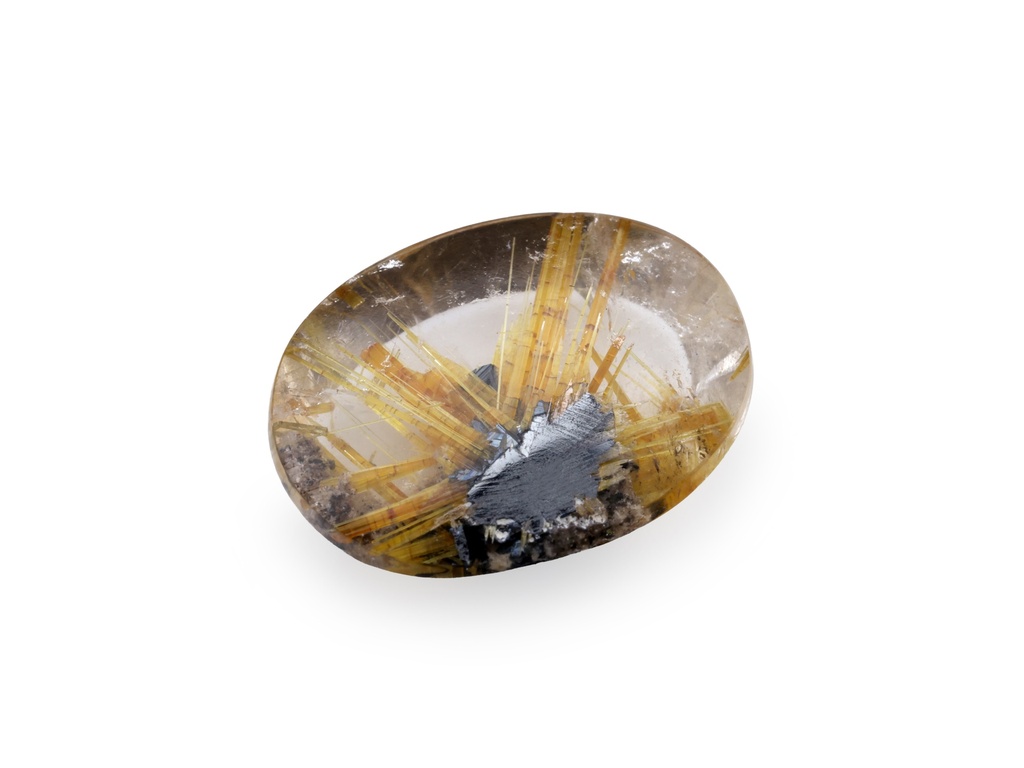 [QZVT1209X1] Rutilated Quartz 12.6x9.5mm Oval