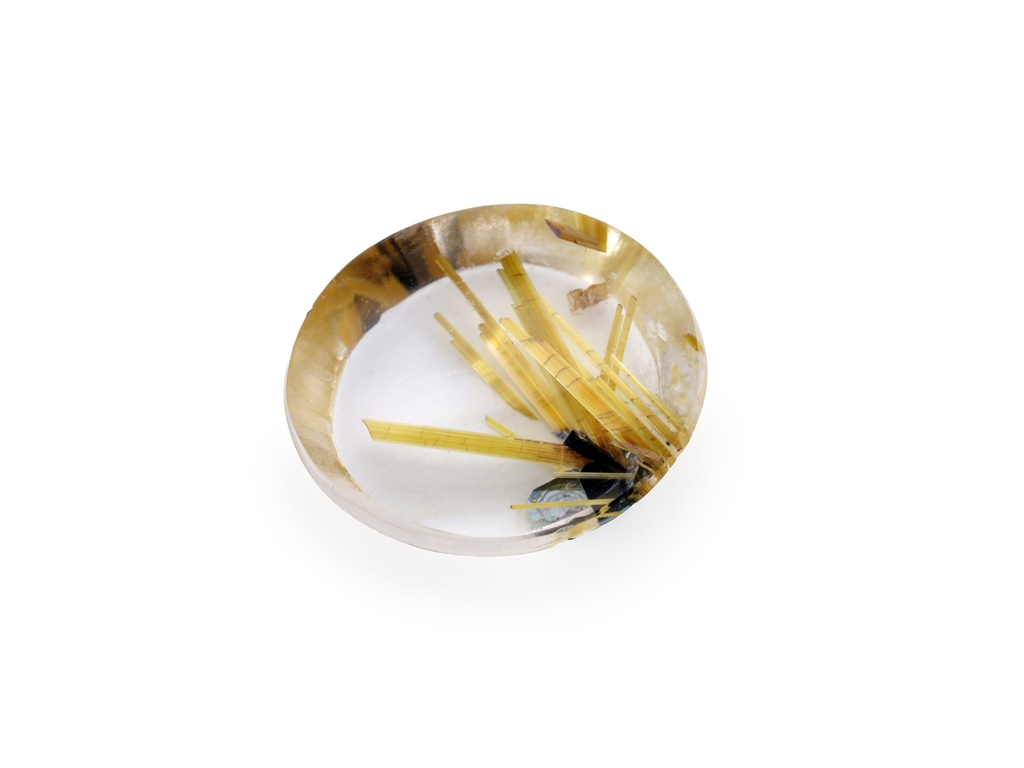 [QZVT1209X3] Rutilated Quartz 12.1x10.7mm Oval