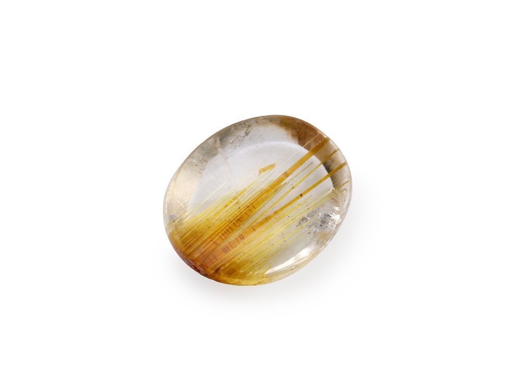 [QZVT1109X2] Rutilated Quartz 10.9x9.4mm Oval