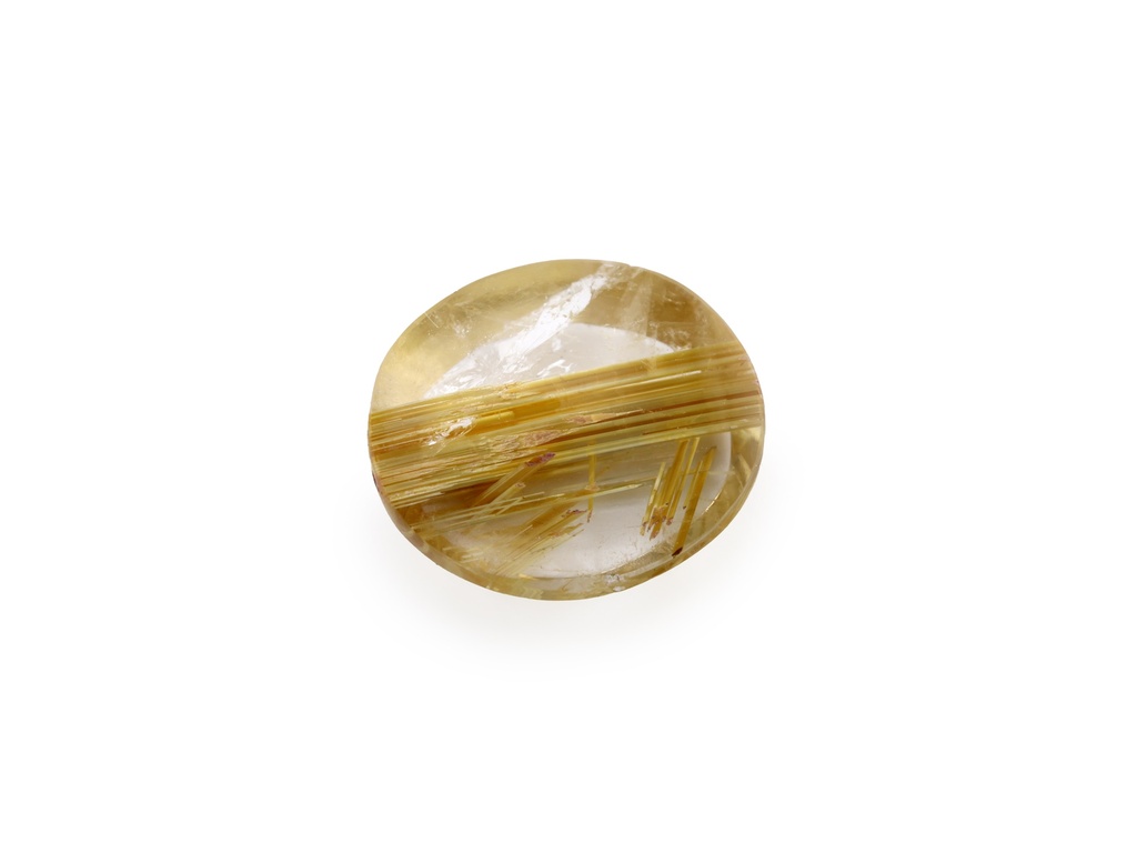 [QZVT1008X1] Rutilated Quartz 10.7x9.6mm Oval